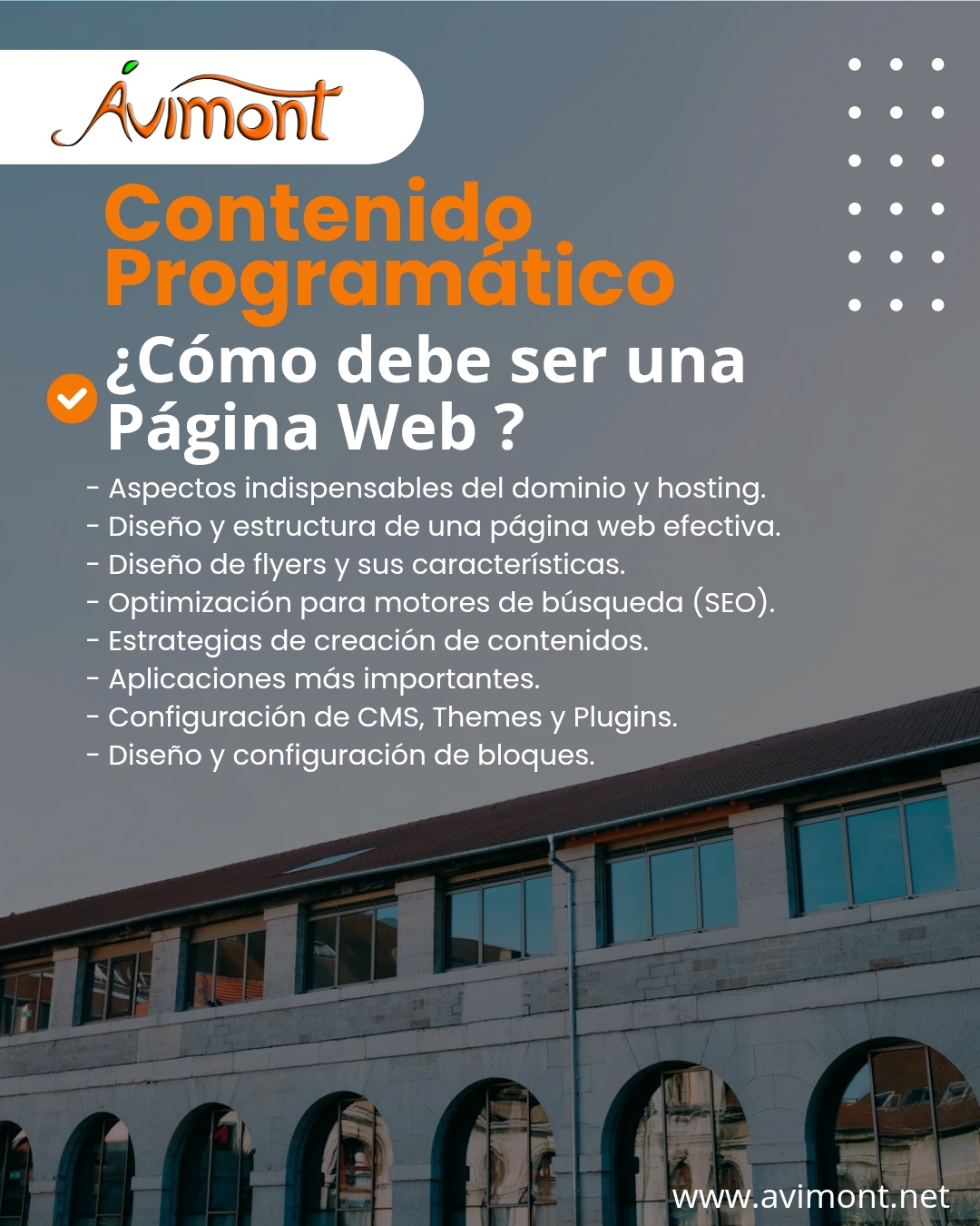 Contenido Como debe ser una pagina web