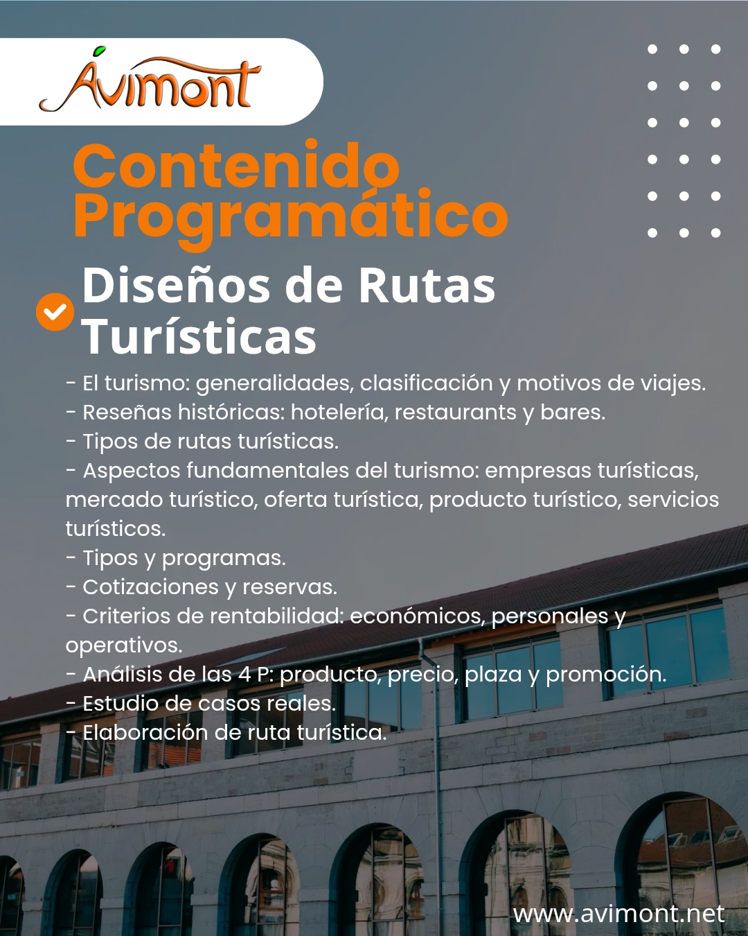 Contenido Diseño de Rutas Turísticas